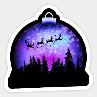 Christmas vacation space Sticker